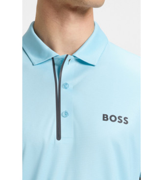 BOSS Paddytech Goc turquoise polo shirt