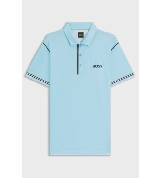 BOSS Paddytech Goc turquoise polo shirt