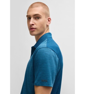 BOSS Paddytech blauw poloshirt