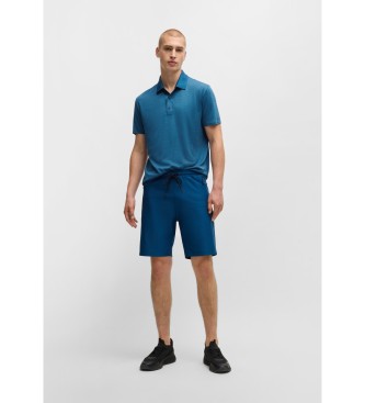 BOSS Paddytech blauw poloshirt