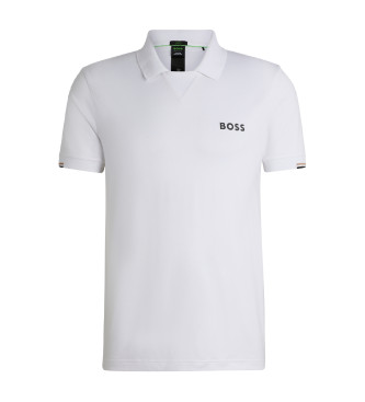 BOSS Polo Palle wit