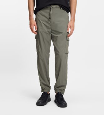 BOSS Calça cargo Sracky cinza