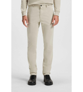 BOSS Beige slanke chino-bukser