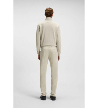 BOSS Beige slanke chino-bukser