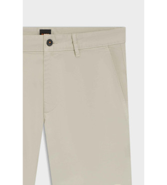 BOSS Beige slanke chino-bukser