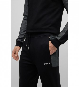 BOSS Pantaln Chndal Logo Bordado negro