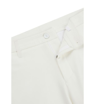 BOSS Kratke hlače za prevoz v službo bele barve