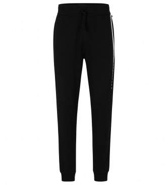 BOSS Pantaloni sportivi a righe con logo nero