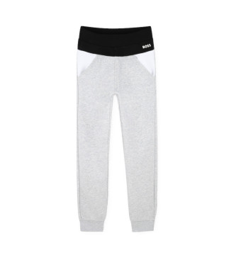 BOSS Pantalon de jogging gris