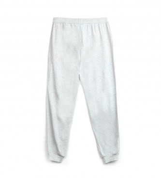 BOSS Pantalon avec logo brodé, gris