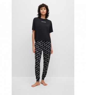 HUGO Pyjama Trousers Unite Printed black