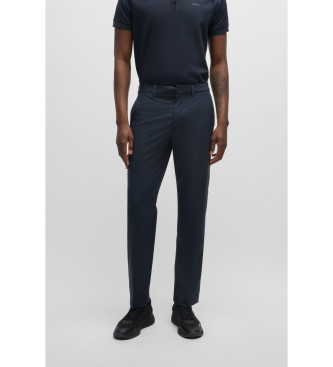 BOSS Regular navy trousers