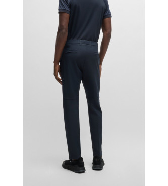 BOSS Regular navy trousers