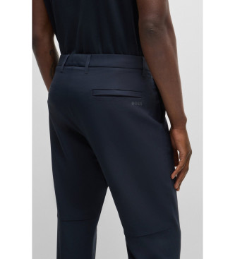 BOSS Regular navy trousers