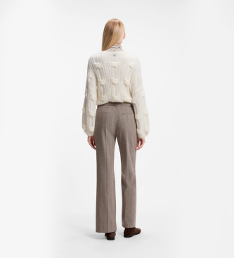BOSS Broek Tanalea taupe