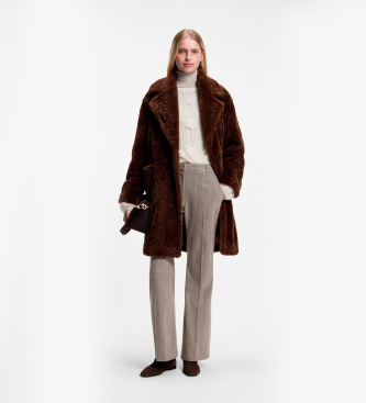 BOSS Broek Tanalea taupe