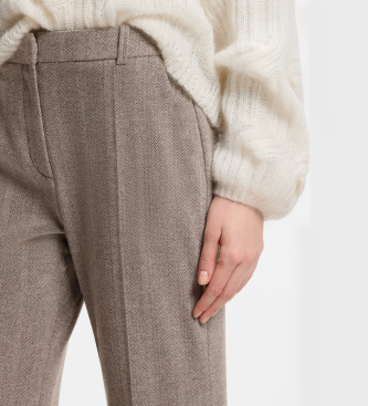 BOSS Broek Tanalea taupe