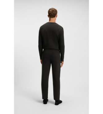 BOSS Waffelhose schwarz