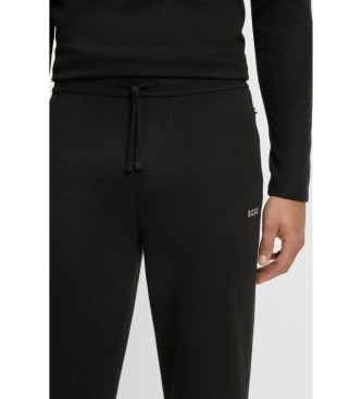 BOSS Waffelhose schwarz