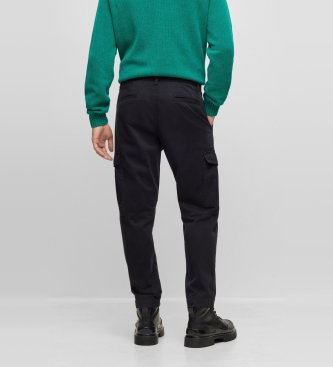 BOSS Calça cargo Sisla preta