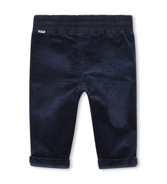 BOSS Zachte marine broek