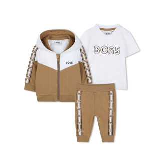 BOSS Brown 3-piece tracksuit set