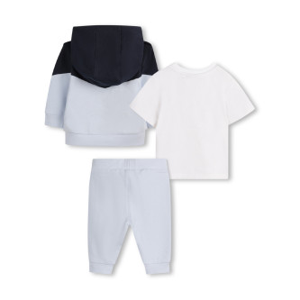 BOSS 3-piece tracksuit set blue, white