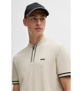 BOSS Polo Pariq beige
