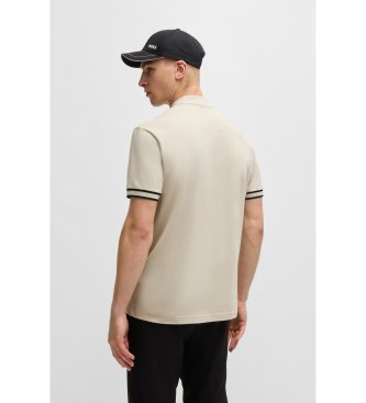 BOSS Polo Pariq beige