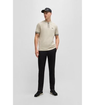 BOSS Polo Pariq beige
