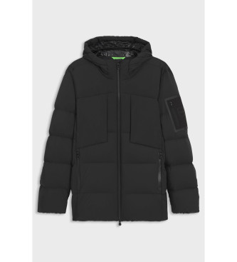 BOSS Parka idrorepellente con imbottitura in piumino nero