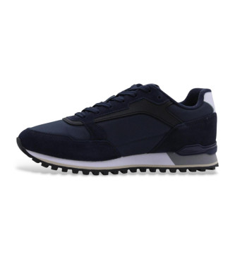 BOSS Parkour Leren Sneakers navy