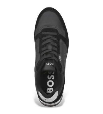 BOSS Parkour Leather Sneakers black