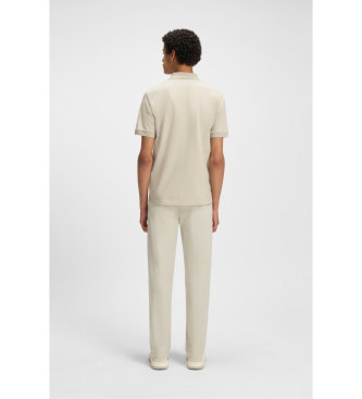 BOSS Polo passager beige 