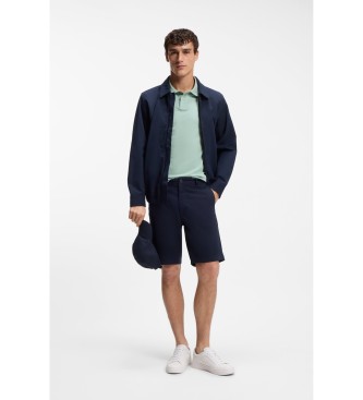 BOSS Polo turchese slim fit