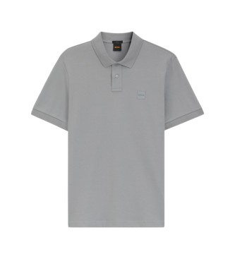 BOSS P�lo de ajuste fino cinzento