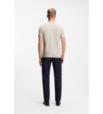 BOSS Polo Slim Fit beige