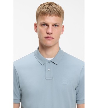 BOSS Polo Slim Fit bleu