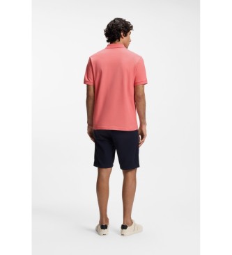 BOSS P�lo de corte justo vermelho rosa