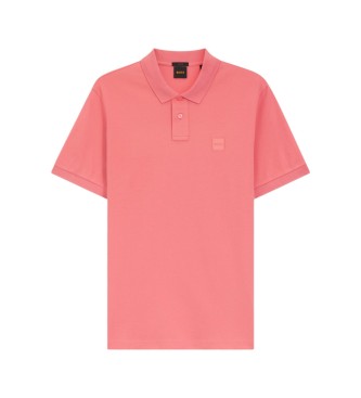 BOSS P�lo de corte justo vermelho rosa