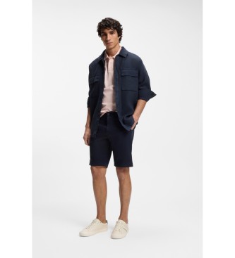 BOSS P�lo Slim Fit cor-de-rosa