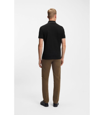 BOSS Polo Passertip noir