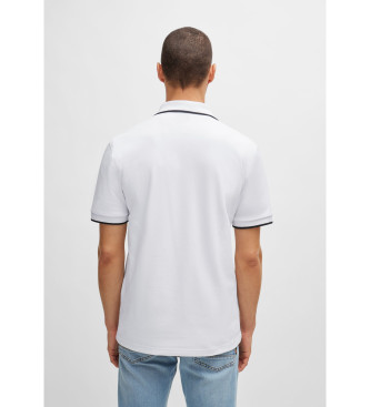 BOSS Polo Passertip blanco