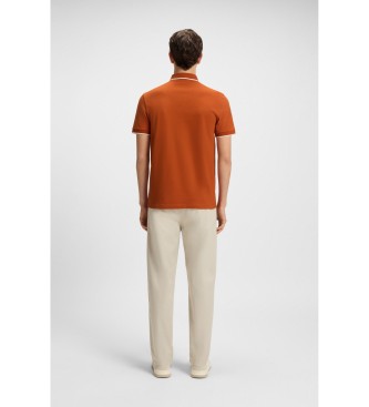 BOSS Passertip rood poloshirt