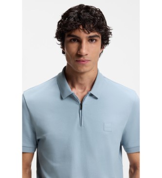 BOSS Polo slim fit bleu