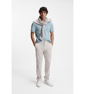 BOSS Polo slim fit bleu