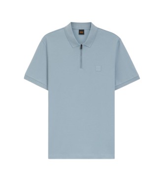 BOSS Polo slim fit bleu