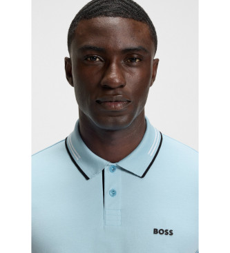 BOSS Polo Paul bleu pastel