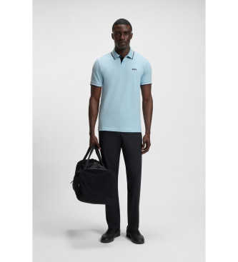BOSS Polo Paul bleu pastel