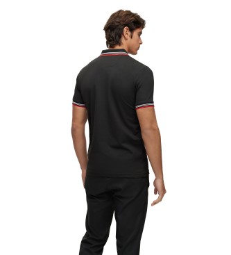 BOSS Polo Paul Curved Black